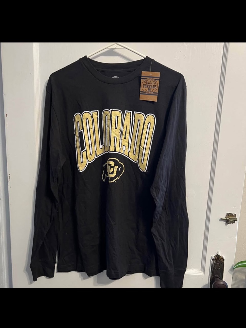 NWT Colorado Long Sleeve Graphic Tee - Black & Gold